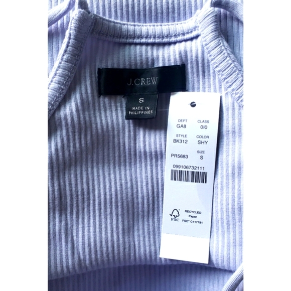 39 J.Crew Vintage rib cropped halter tank - Picture 4 of 5